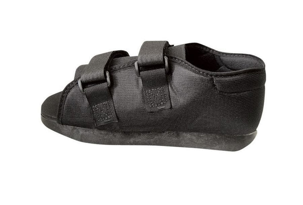 Medline Semi-Rigid Post-Op Shoes: Black, Men, Large, 1 Count 23872393