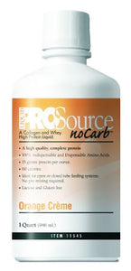 Medtrition/National Nutrition Prosource Nocarb Protein Supplement: 1 Count, 32 oz, Bottle, Orange Creme Flavor 88202236