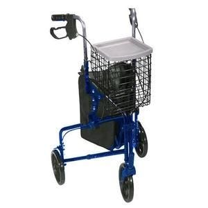 Drive Deluxe 3 Wheel Rollator Aluminum Blue 3 Wheel 36123346
