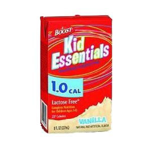 Boost Kid Essentials 1.0 Brik Pak Nutrition Vanilla Flavor 8 oz. Pack of 16