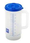 Medline Insulated Carafes: Clear W/Blue Lid, 32 OZ, 1 Count