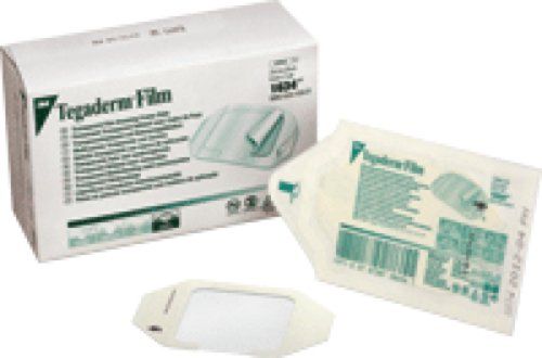 3M Tegaderm 1634 Transparent Adhesive Film Dressing Frame Style, Waterproof, Sterile 2-3/8