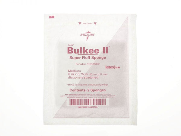 Medline Bulkee Super Fluff Sponge Sterile 6
