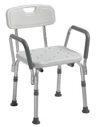 Drive Medical 12440KD-1 Bath Bench with Padded Arms, 1 Each