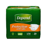 Depend 35456 Adult Incontinent Briefs, Pack of 20 68122746
