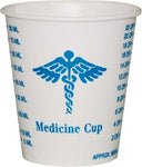 Solo Medicine Cup: 3 oz. Graduated Medical Wax Paper Disposable, Sleeve of 100 21854732