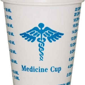 Solo Medicine Cup: 3 oz. Graduated Medical Wax Paper Disposable, Sleeve of 100 21854732