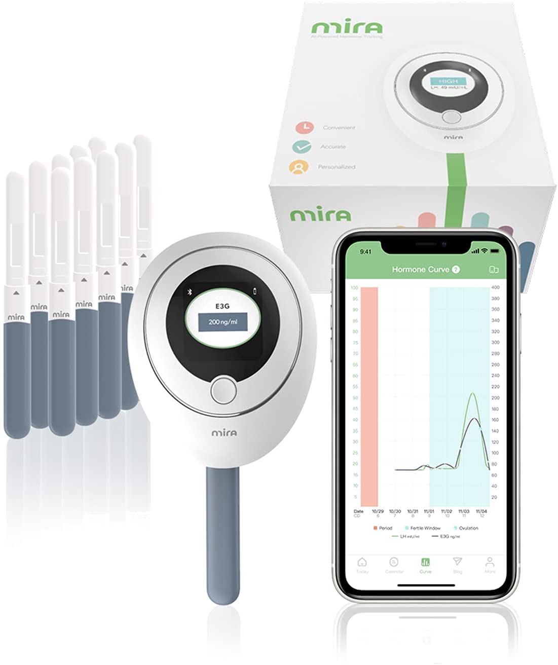 Mira Fertility Plus Tracking Monitor Kit With 10 Estrogen LH mira-fertility-plus-tracking-monitor-kit-with-10-estrogen-lh