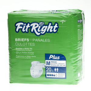 FitRight Plus FITPLUSMD Brief, Pack of 20 54037486