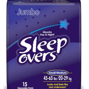 First Quality Sleepovers Youth Pants Small/Medium - 60 Count